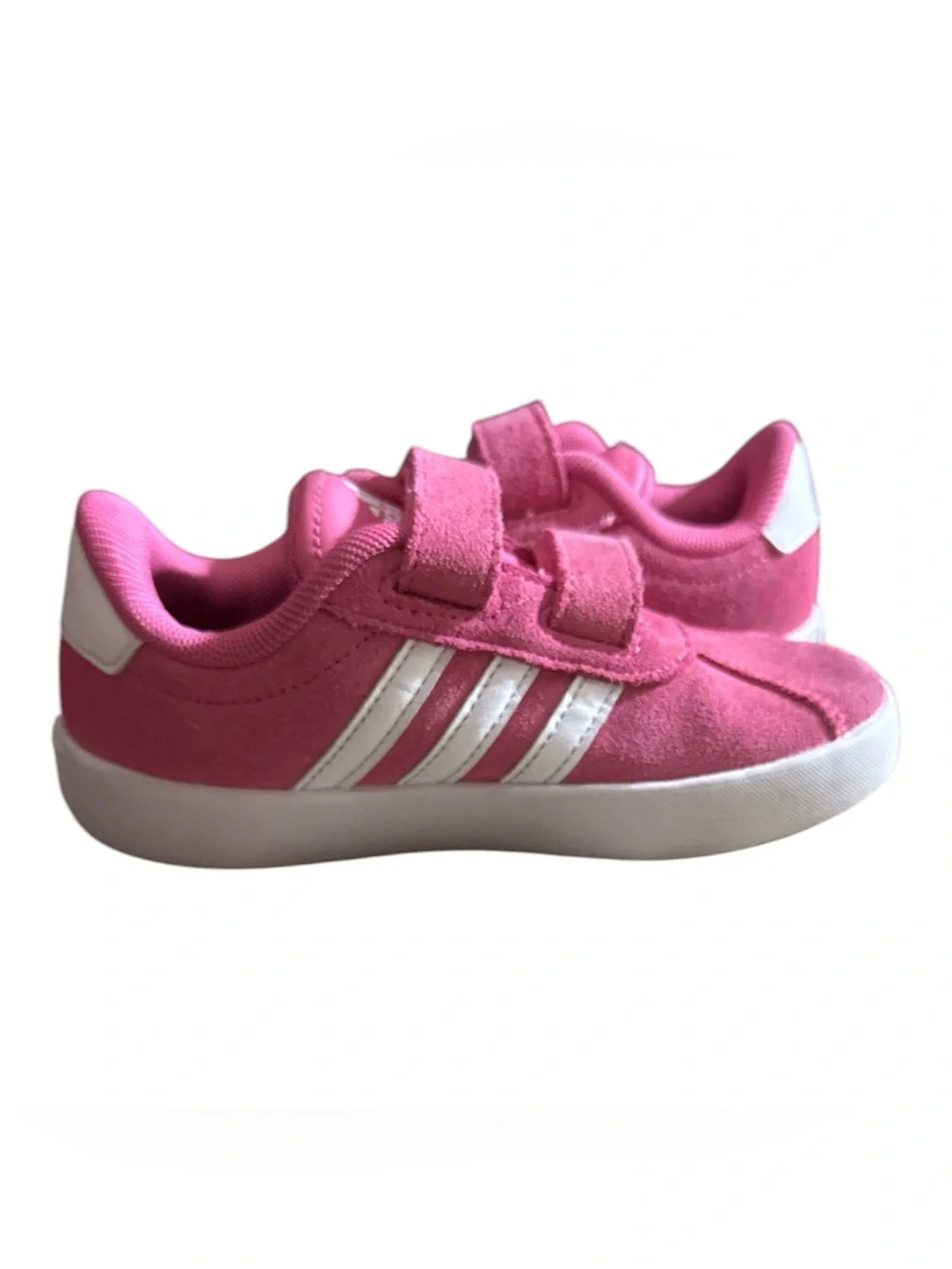 Pink Adidas VL Court 3.0 children's sneakers Size 10K